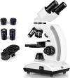 Profesionales Microscopios(40X-1000X) Biológicos para Adultos Microscopio Binocular para Fines de Investigación con Diapositivas Preparadas y Diapositiva en Blanco (Soporte para Teléfono Móvil)