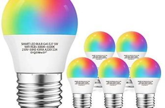 Pack 5 Bombillas LED compatibles con Alexa 5W, E27