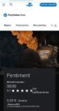 Juego Pentiment PlayStation por 9,99€.