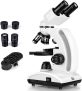 Profesionales Microscopios(40X-1000X) Biológicos para Adultos Microscopio Binocular para Fines de Investigación con Diapositivas Preparadas y Diapositiva en Blanco (Soporte para Teléfono Móvil)