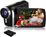 HG8250 Videocámara digital FHD 1080P 24MP 270 grados con pantalla giratoria Cámara de video para niños/Adolescentes/Estudiantes/Principiantes/Los Ancianos Regalo de Navidad