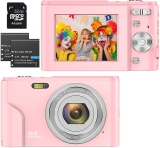 ZORNIK 1080P Cámaras Digitales, Cámara Compacta 2,4 Pulgadas LCD Recargable HD 36 Megapíxeles Zoom Digital 16x, con Tarjeta 32G,Estudiantes para Adultos/Mayores/Niño